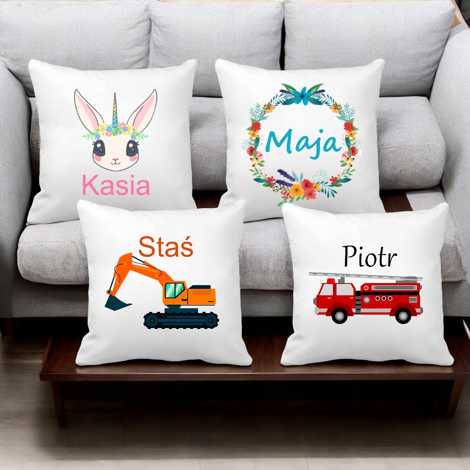 PODUSZKA Z DOWOLNYM NADRUKIEM ZDJĘCIEM NAPISEM FOTO GRAFIKĄ LOGO KREATOR # Rodzaj dekoracyjna