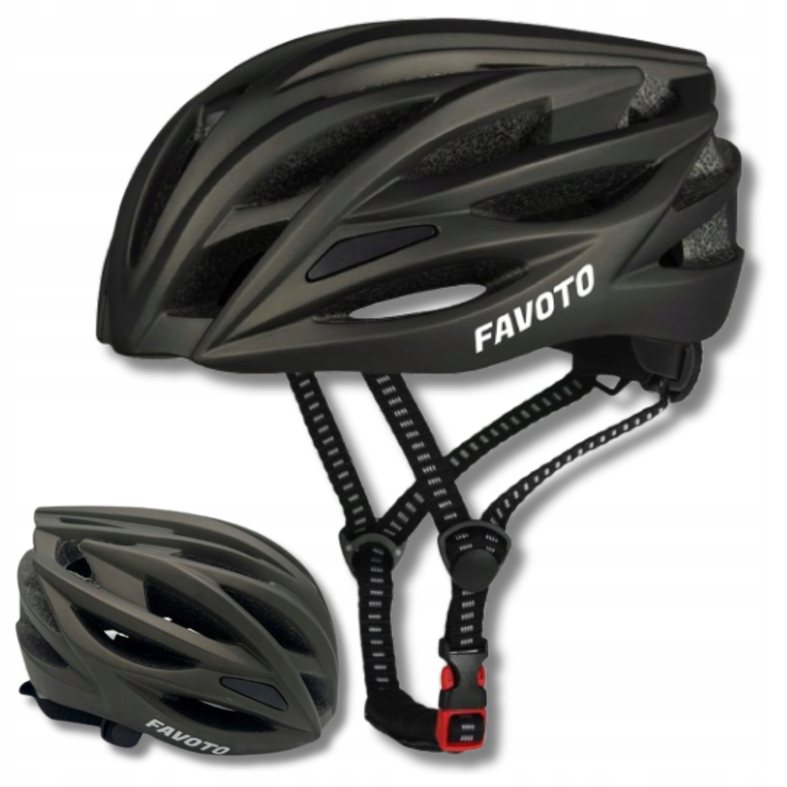 Silniční cyklistická přilba Mtb pro dospělé 54-62 cm Lehká, nastavitelná, hnědá
