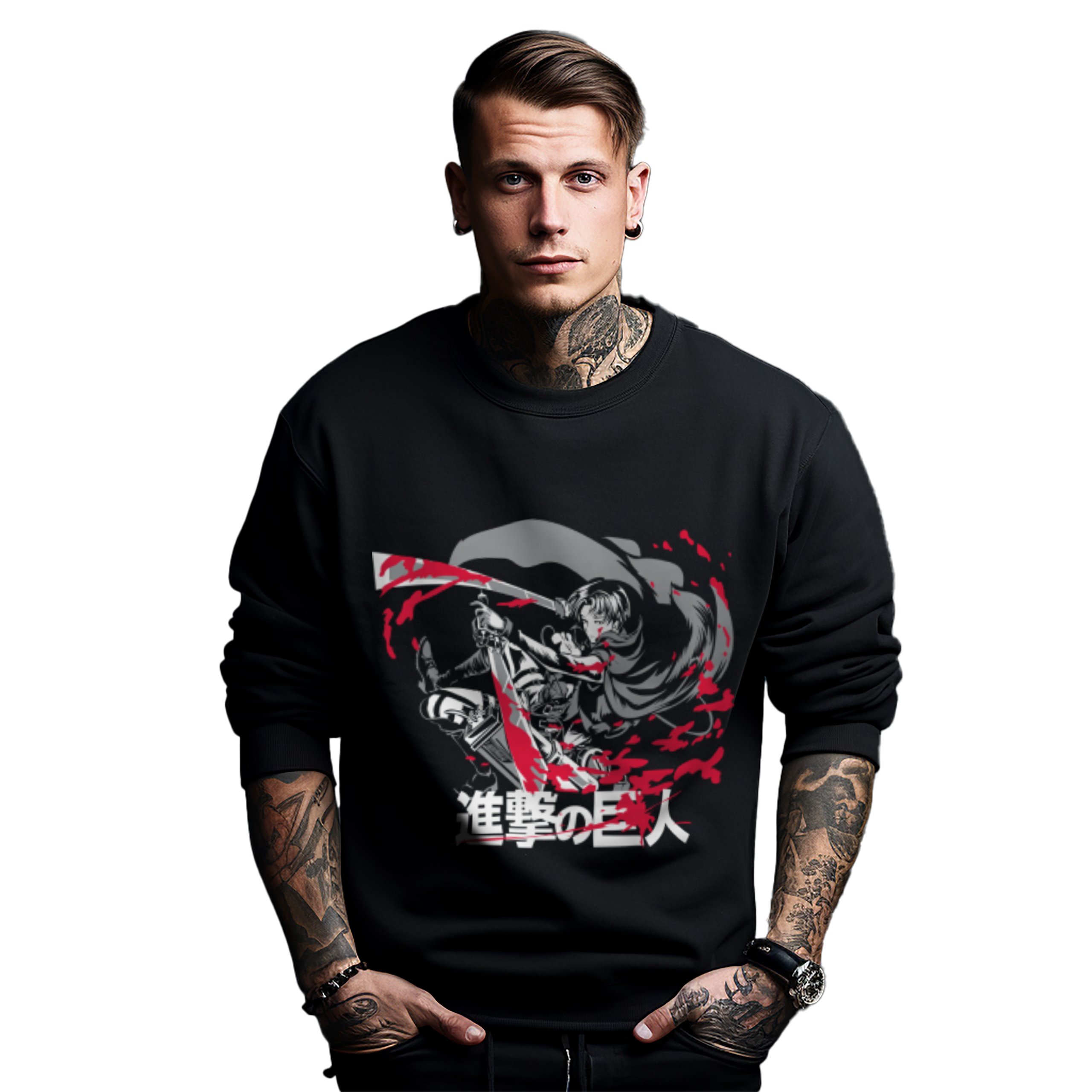 Mikina s potiskem Anime Attack on Titan