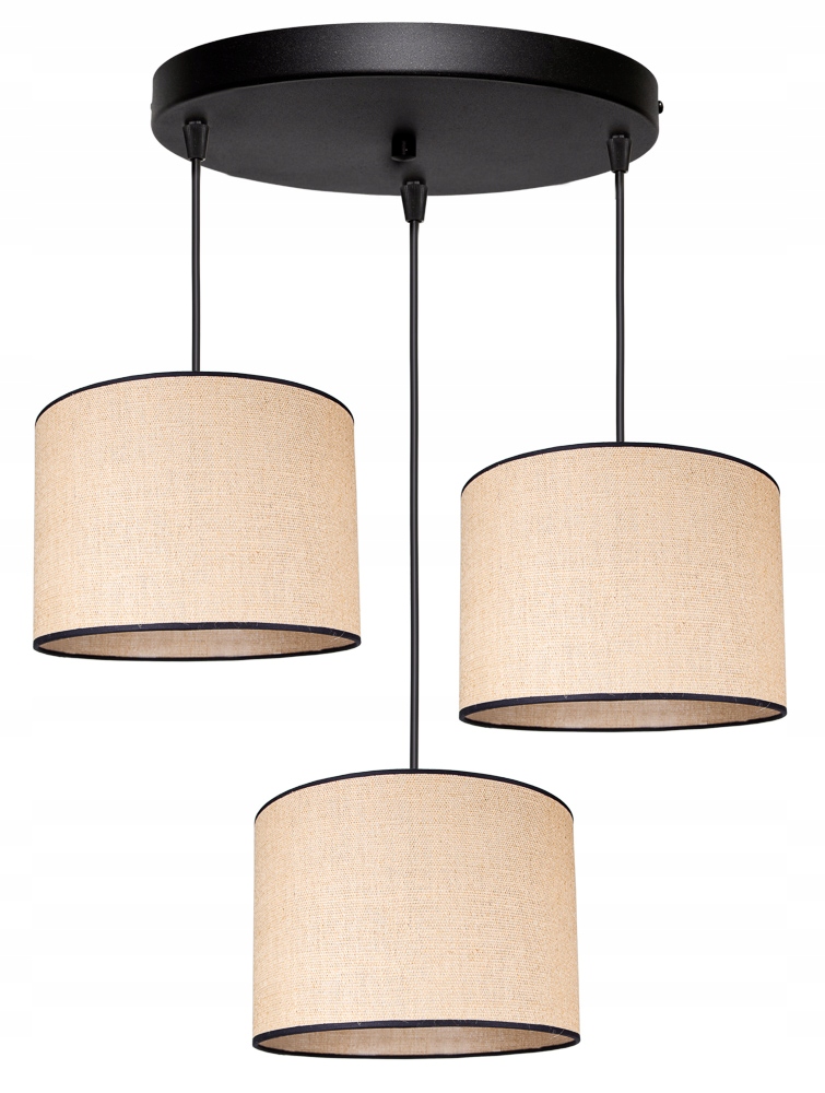 

Lampa Wisząca Sufitowa Żyrandol Abażur Boho Juta