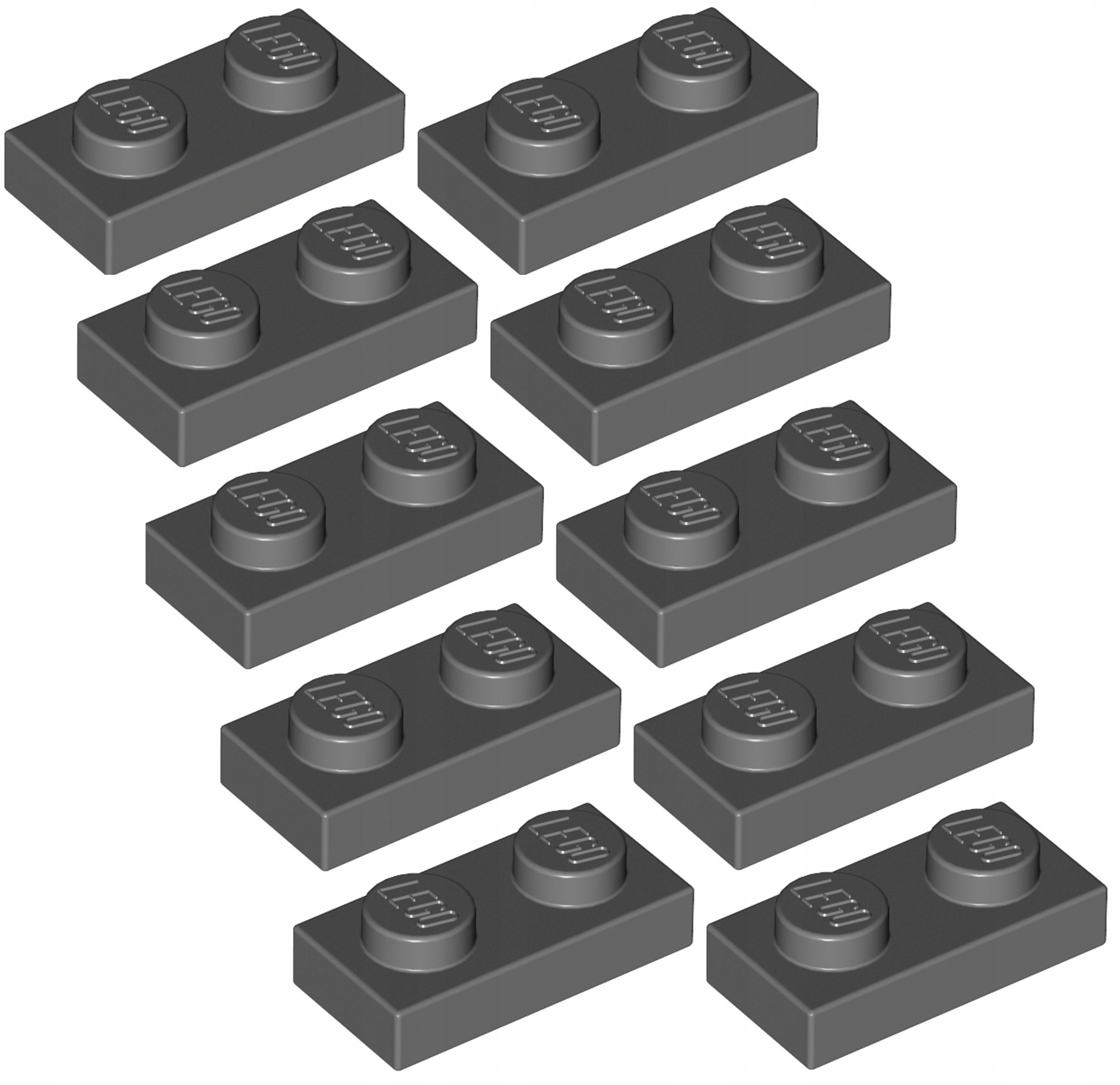 

Lego Płytka 1x2 Ciemno Szara (3023/4211063) 10szt