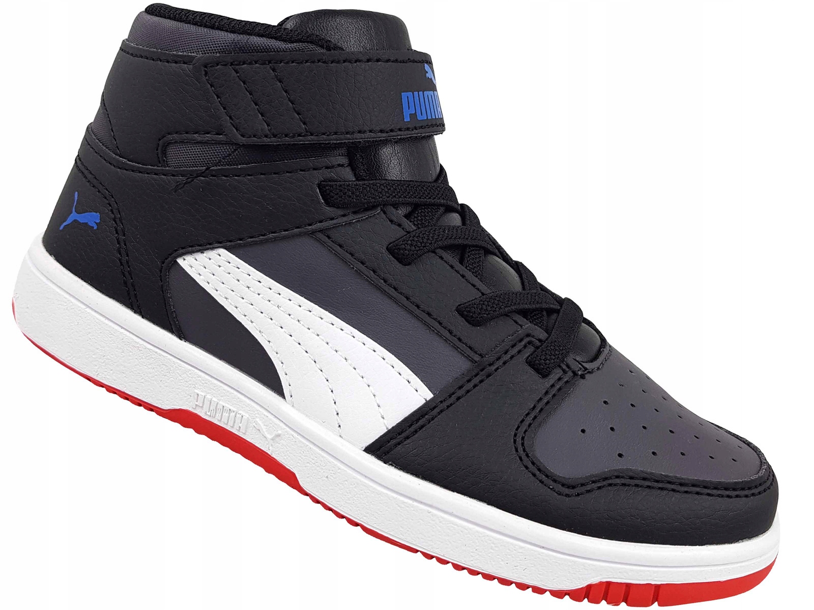 Puma Rebound MID Buty Wysokie Dziecięce Rzep Gumki
