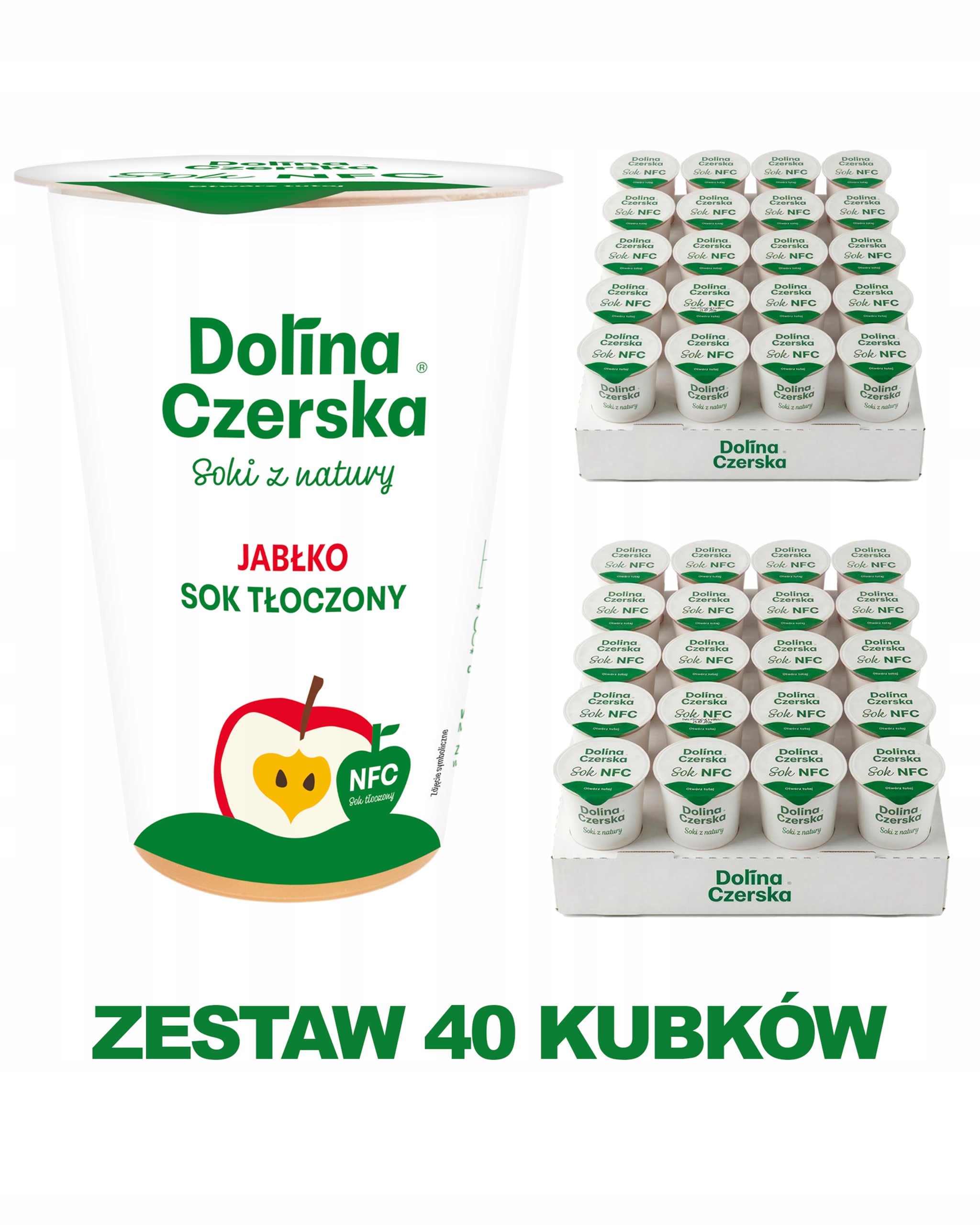 Jablečný Džus Dolina Czerska 200 ml 100% Nfc Set 40 kusů