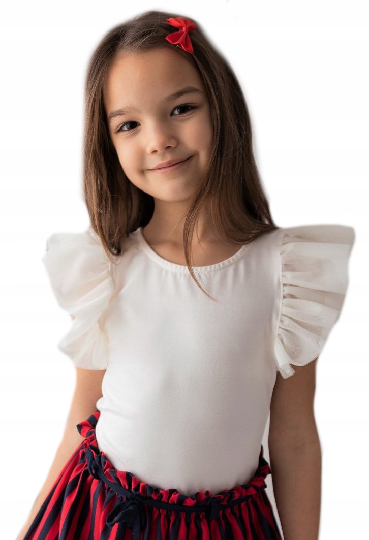 

Bluzka bawełniana falbanki ecru Lily Grey 104