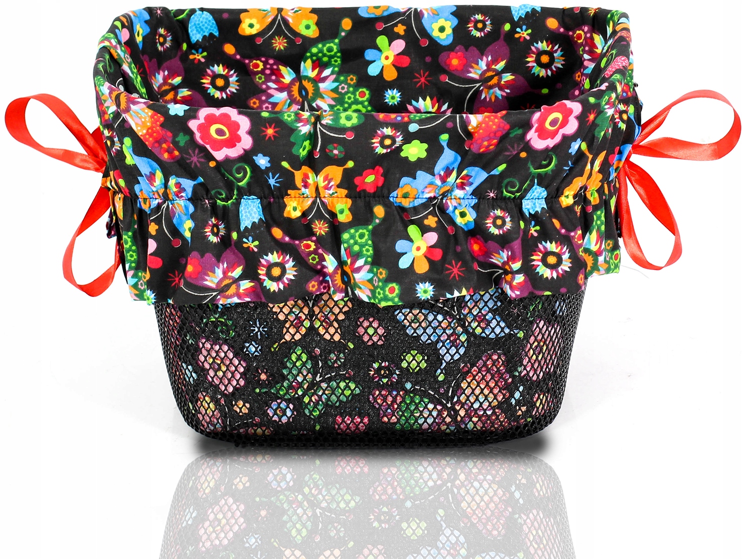 KOSZ NA ROWER METALOWY KOSZYK ROWEROWY CLICK+WKŁAD Kod producenta KR-1288WKX