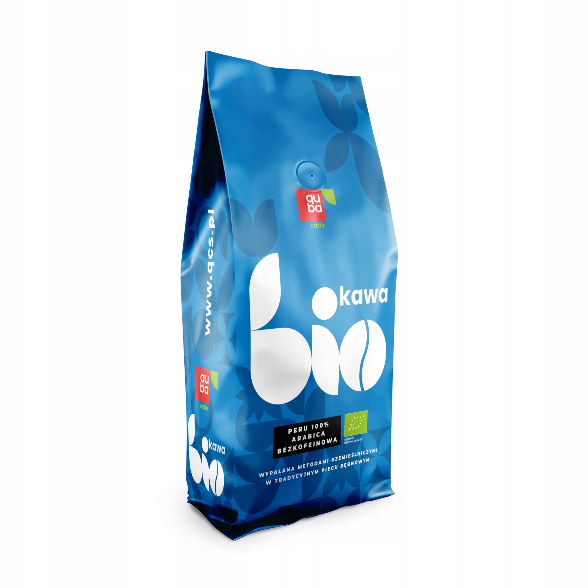 Kawa ziarnista Peru Bezkofeinowa 1kg Arabica 100% Bio organic eko