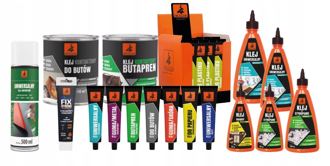 KLEJ DO BUTÓW POLIURETANOWY Dragon 50ml TUBA Typ klej uniwersalny