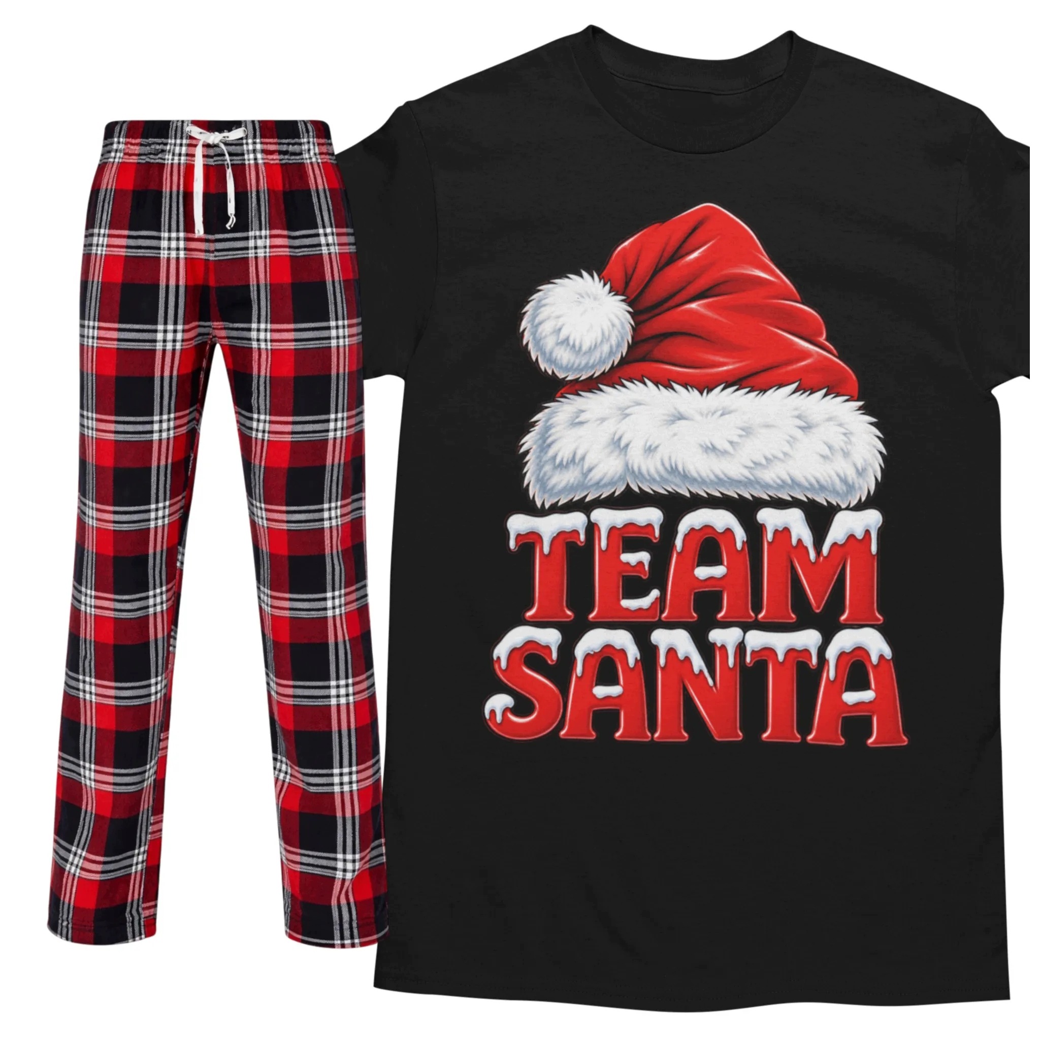 Pánské vánoční pyžamo Team Santa Dárek pro manžela chlapa k Vánocům L