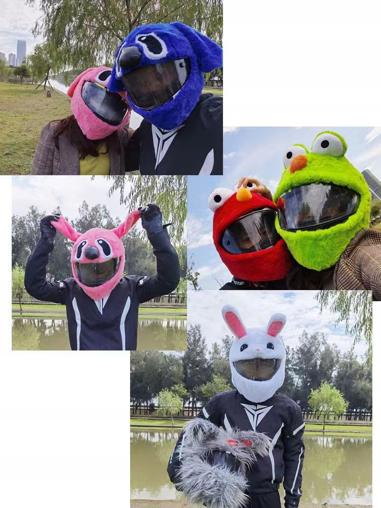 NAKŁADKA CZAPKA NA KASK MOTOCYKLOWY MOTOCYKL Kolor czerwony