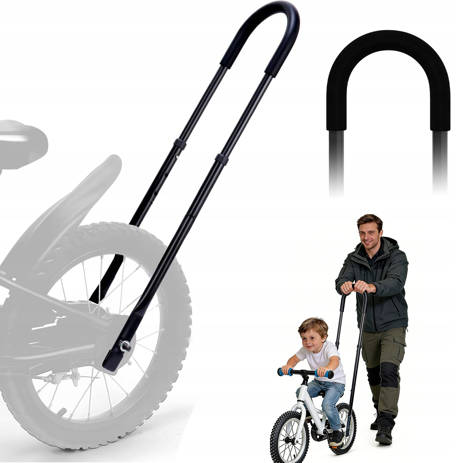 Uchwyt Do Nauki Jazdy Rower Dzieci Dla Dzieci Regulowany Praktyczny