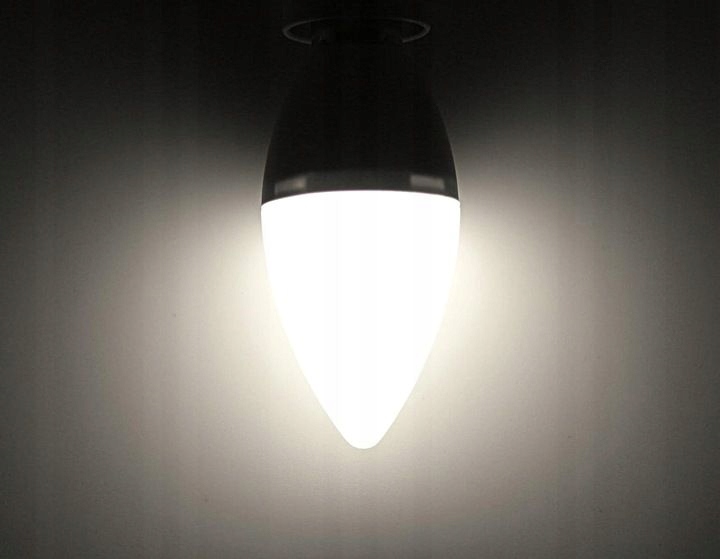 Żarówka LED E27 świeczka 6W 600lm biała zimna CCD Kod producenta 1171