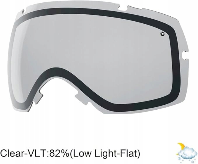 Vyměnitelná Skla Pro Lyžařské Brýle Smith I Ox Replacement Lens Čiré