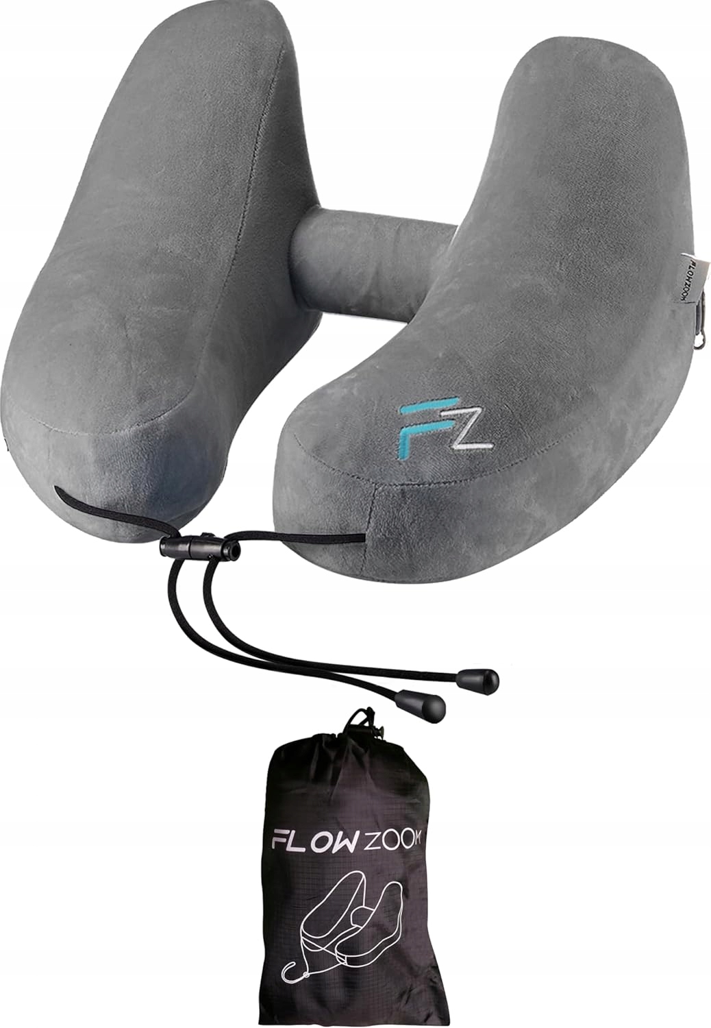 FLOWZOOM PODUSZKA ERGONOMICZNA NADMUCHIWANA NA SZYJĘ PODRÓŻNA — miniatura 11