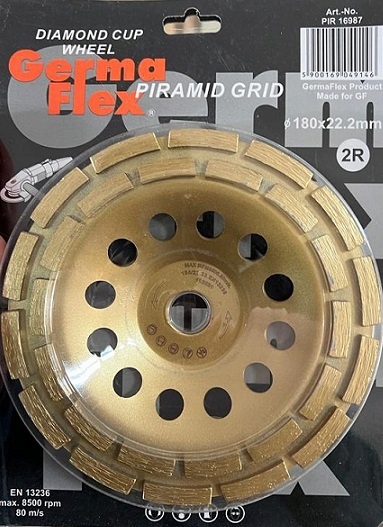 TARCZA DO SZLIFOWANIA BETONU KAMIENIA 180mm 2R