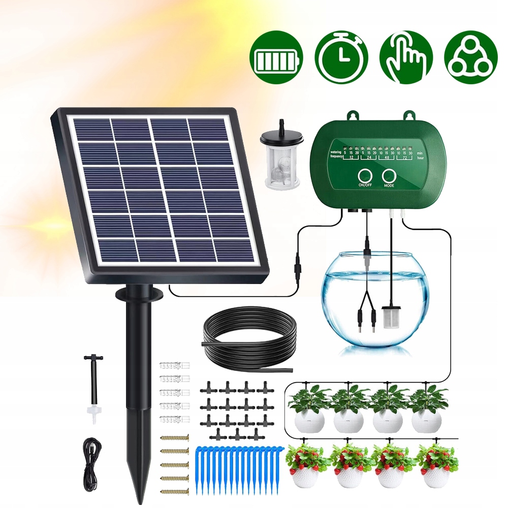 Sada Automatického Solárního Zavlažování Zahrady, Systém Kropení Kapek