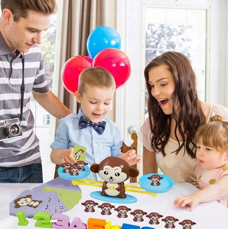 Gra Edukacyjna Szalona Waga Małpka Nauka Liczenia EAN (GTIN) 5904665400333