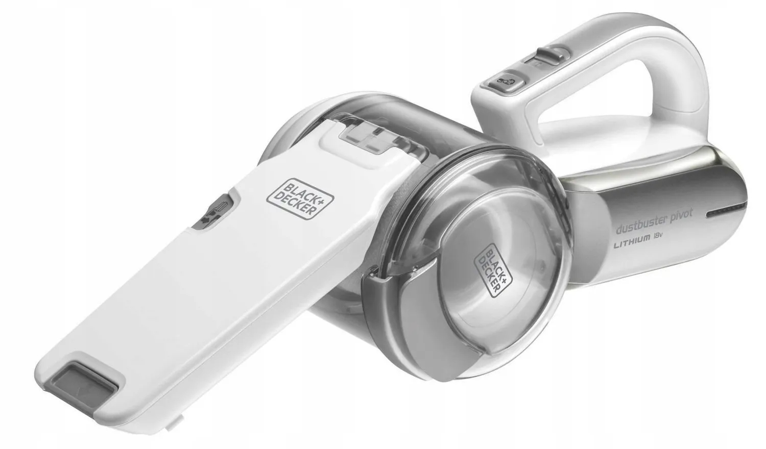 Mocný Bezdrôtový Vysávač Black&Decker PV1820L strieborný/sivý Ručný