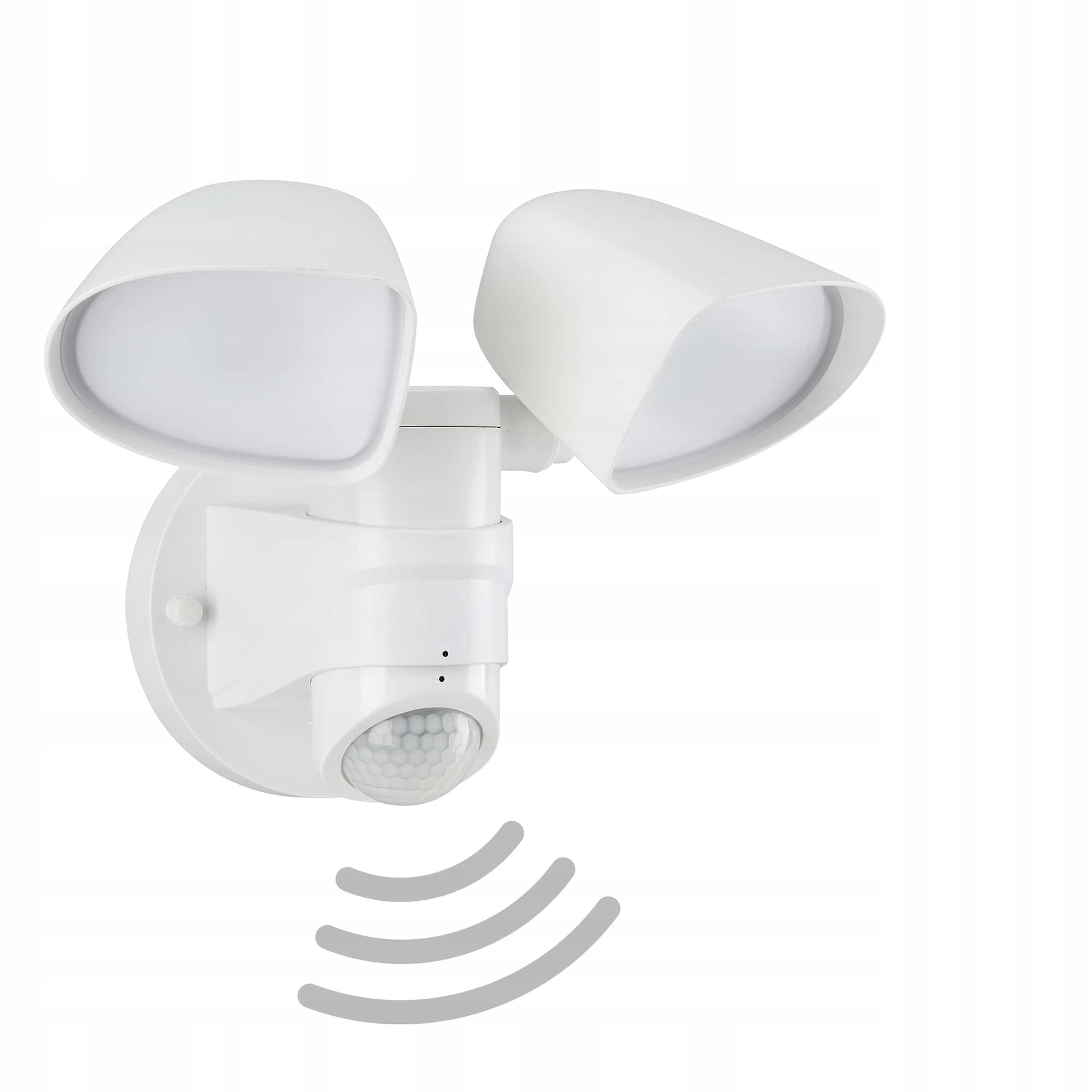 Telefunken Led vonkajšie svietidlo 25,8 cm 2x10W 1000lm biele pohybový senzor