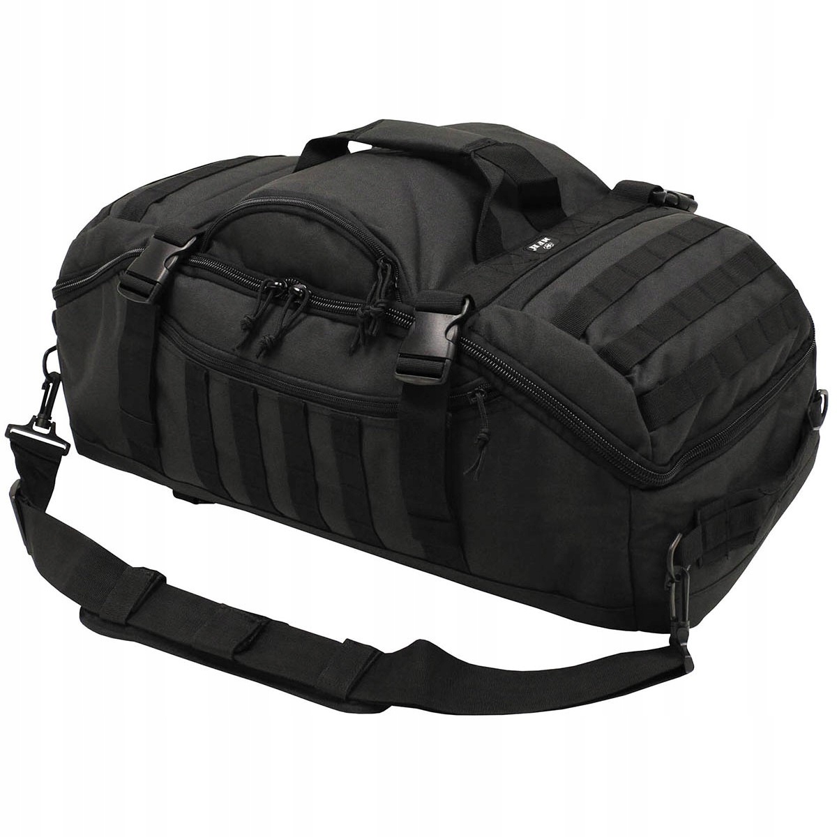 Taška kombinovaná s batohem Travel Molle 48l černá