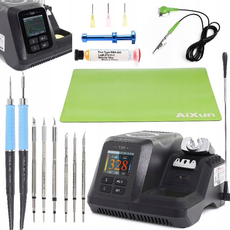 Přesná Pájecí Stanice Aixun T320 200W Hroty C245 C210 Příslušenství