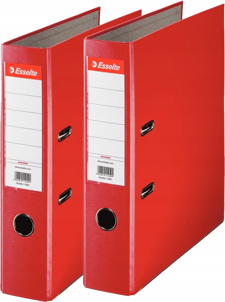 Segregator Esselte ekonomiczny A4 75mm czerwony x2