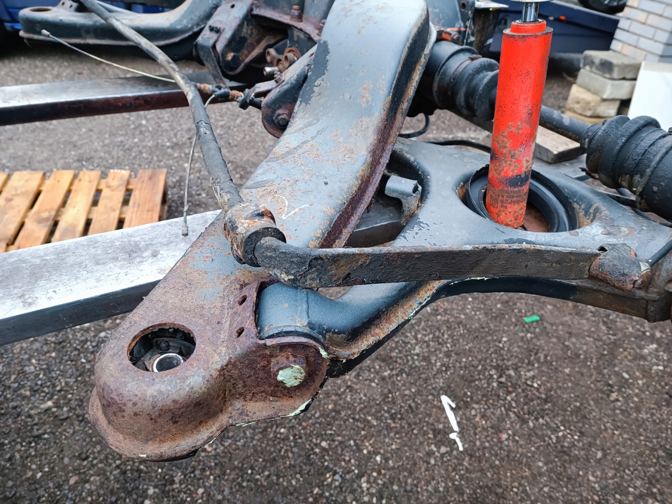 suspension beam rear part axle beam diff Mercedes SL 107