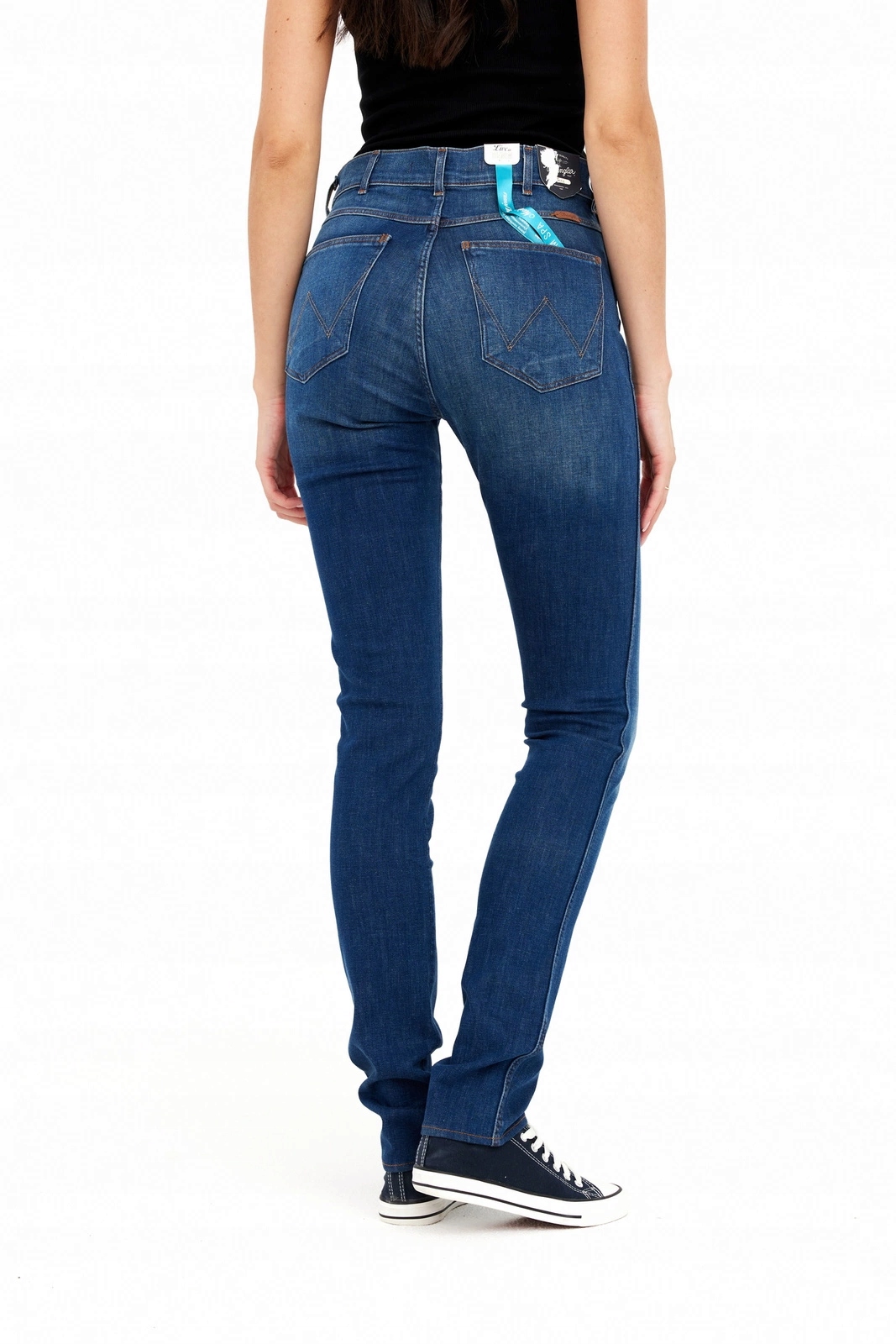 Dámské džínové úzké nohavice kalhoty Wrangler Jess Reverie W22GX651G 25/32