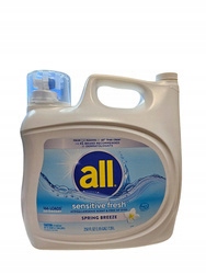 Levně All Sensitive Fresh Spring Breeze 7,39 l 166 praní Univerzální gel