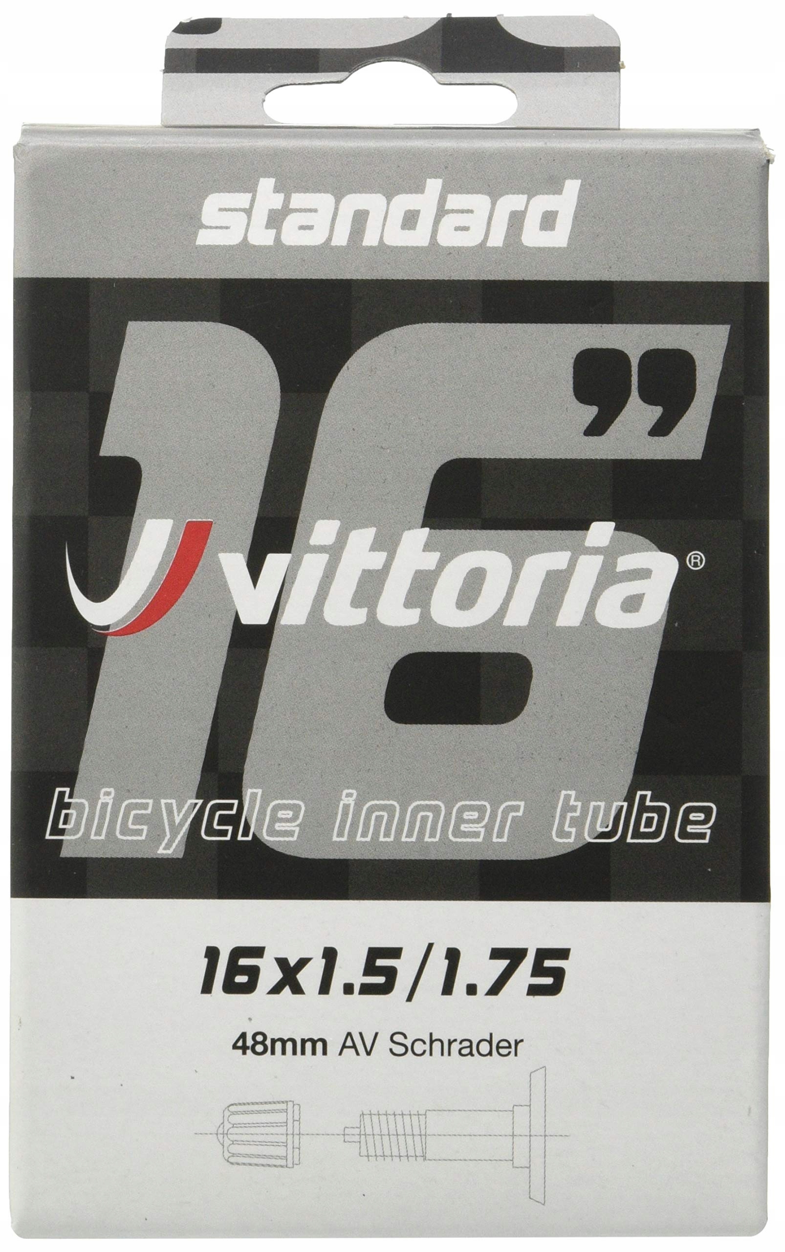 Dętka rowerowa Vittoria 16x1,5/1,75 av 48mm