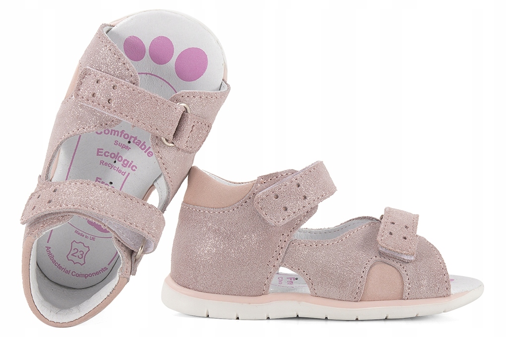 

Renbut 11-097 Sandałki Dziewczęce Sandały róż 25