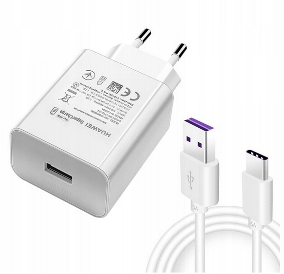 Bardzo Szybka Ładowarka Huawei Oryginalna 40W Usb