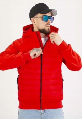 Přechodová bunda Pit Bull hybridní Palomar fluo červená