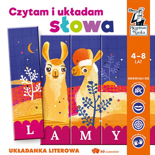 

Czytam i układam słowa. Układanka literowa 4-8 lat