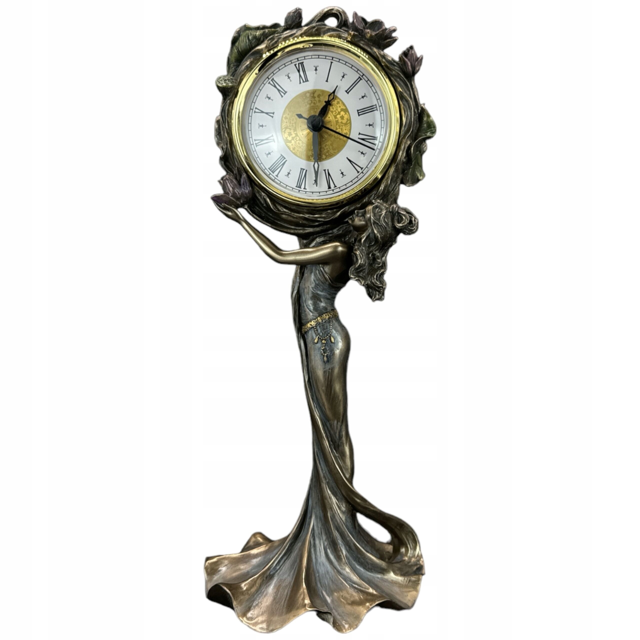 Originálny Secesný Hodinový Stroj S Ženou Veronese (AN10085A4)