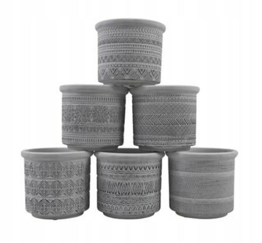 

Doniczka Ceramiczna Biała Osłonka Ozdobna