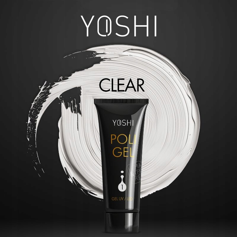 Акриловий гель для нігтів Yoshi Acrylogel Poligel Clear безбарвний 30г No 1 — фото 10