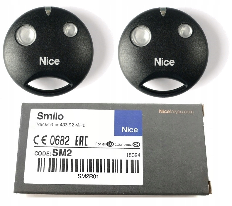 

2x Pilot Nice Smilo SM2 433,92 MHz Nowy