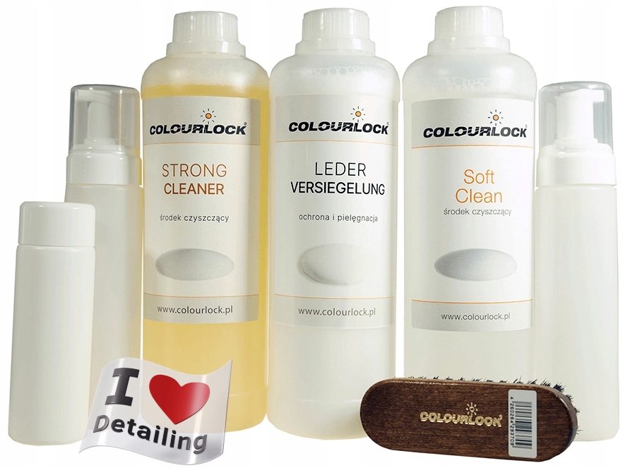 Colourlock Kompletný set detailera na čistenie automobilovej pokožky 3x1L