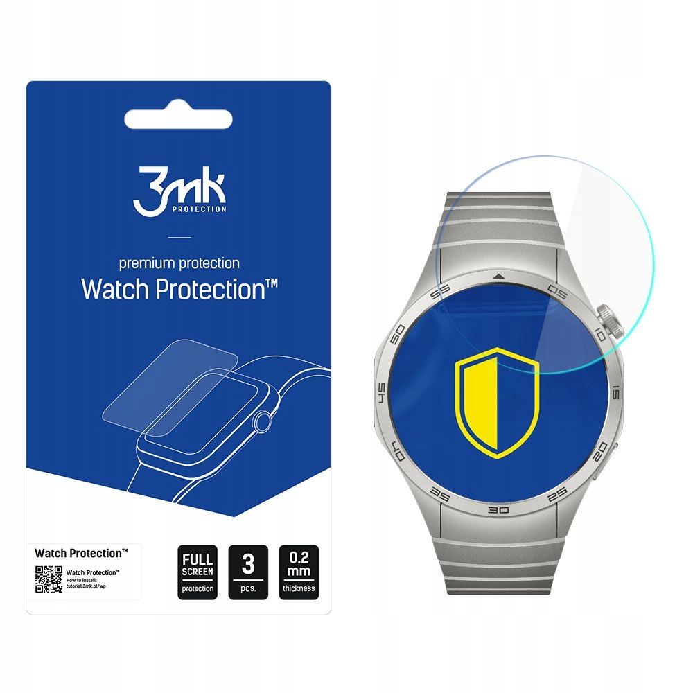 3 szt. Szkło hybrydowe do Huawei Watch Gt 4 46mm 3mk Watch Protection