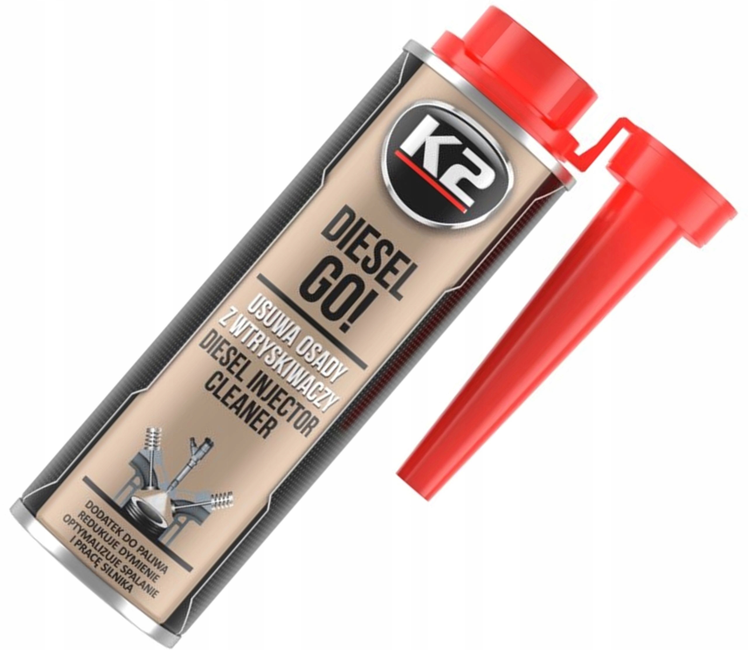 K2 Diesel Go! 250ml T321 dodatek do paliwa skutecznie czyści wtryskiwacze Z