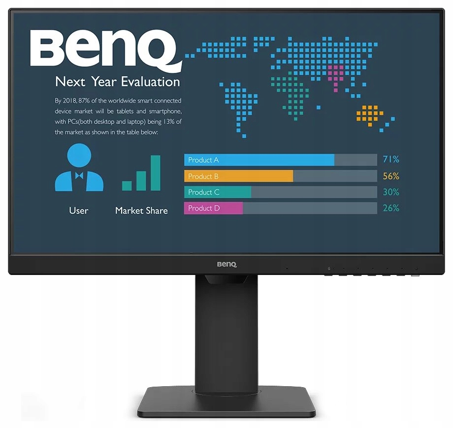 Benq 24" Led BL2486TC/ 1920x1080/ Ips panel/ 1300:1/ 5ms/ Hdmi/ Dp/ Usb-c/