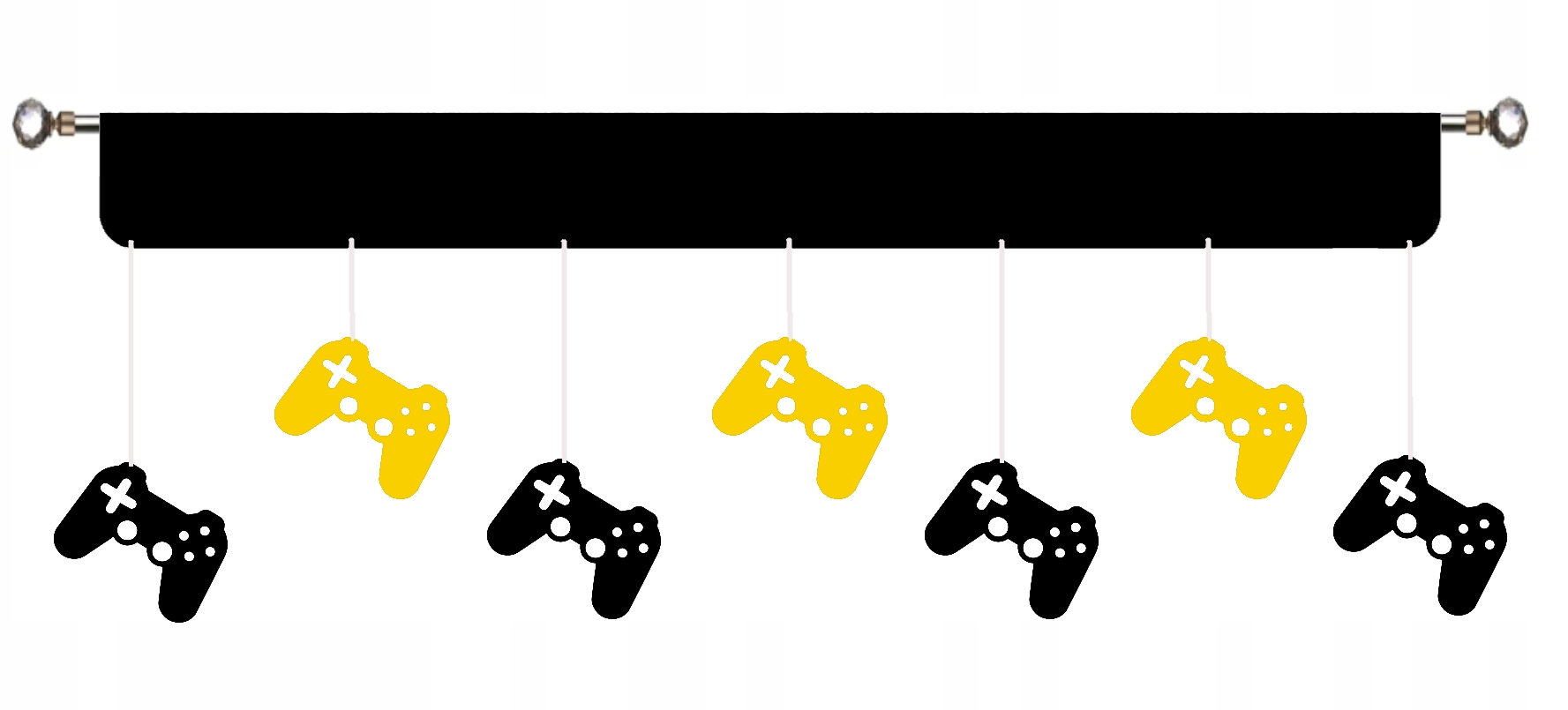 Firana Panel dla gracza pady Game Gamer młodzieżowa Gra 200