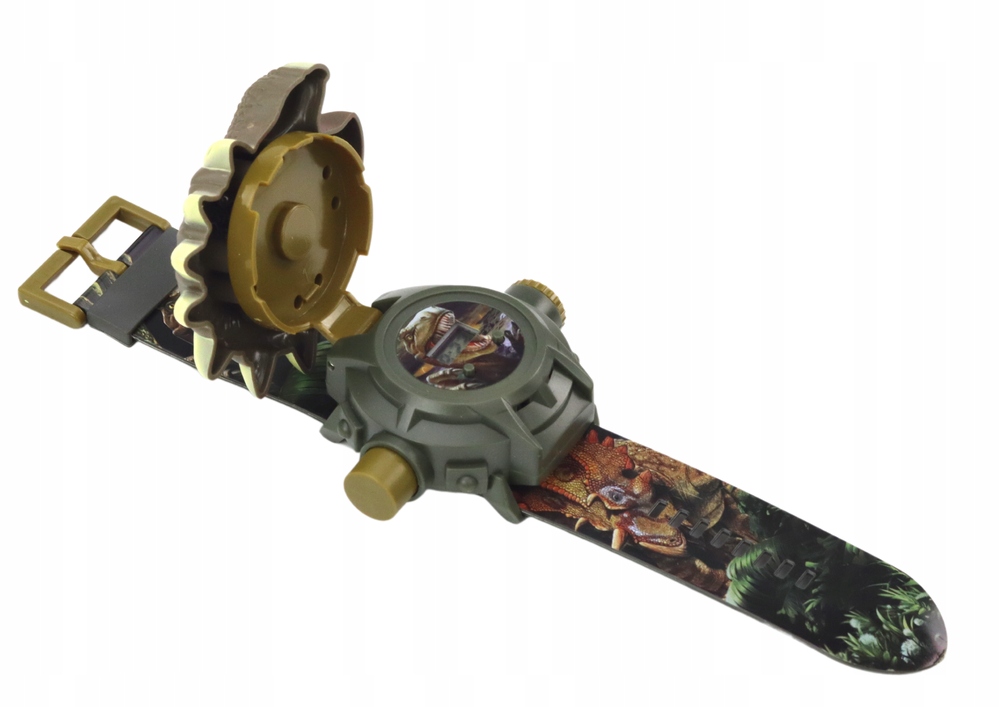 Zegarek Projektor 3D Dinozaur Triceratops 22cm x 5cm x 3cm Marka LEANToys