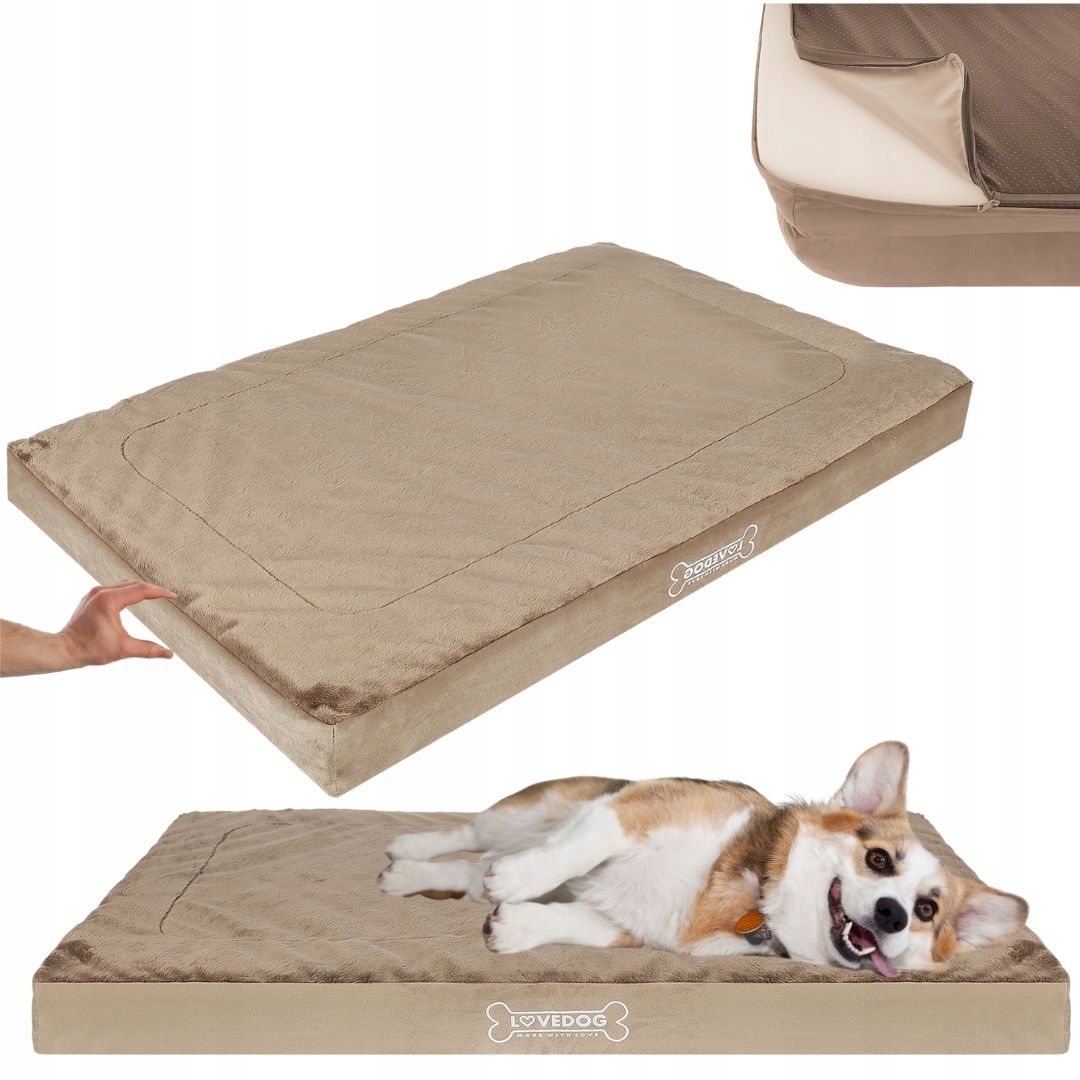 Levně Pelíšek pro psa Matrace M 70x55 Matrace Měkké Potah Postel