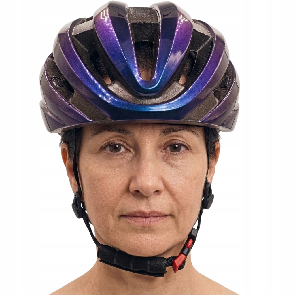 Kask rowerowy Fuzlu Sprint HO108 Niebieski/Filolet połysk rozm. L