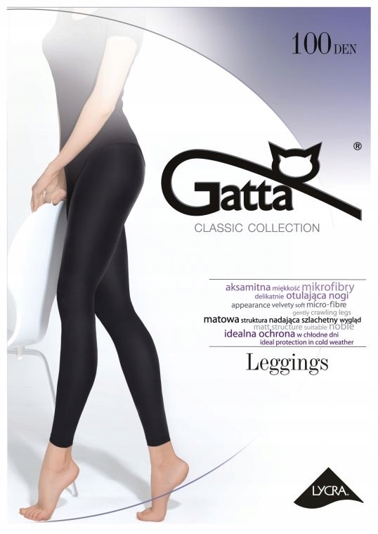 

Gatta Leggings Microfibra 100 Den wz.00/2-S/Nero