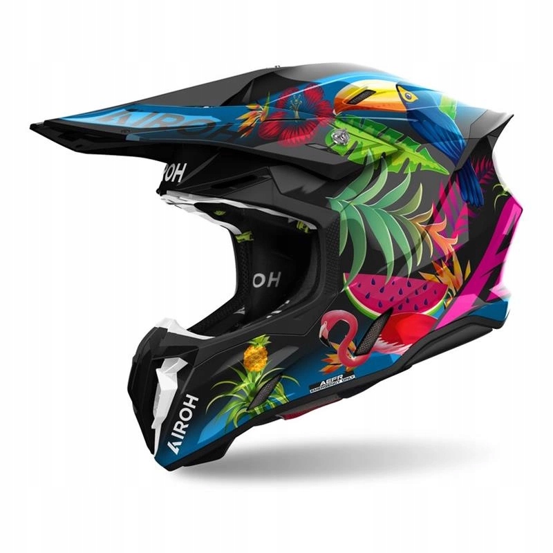 Prilba Airoh Twist 3 Amazonia Gloss čierna modrá zelená ružová Darčeky