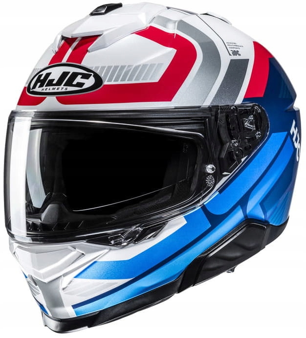 Hjc I71 Viz Blue Red Motocyklová Prilba Integrálna Modrá Červená