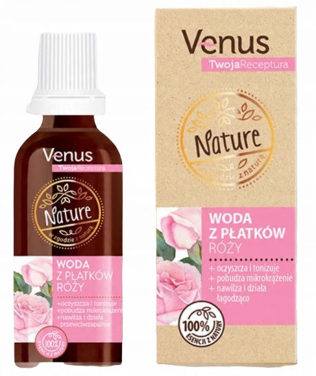 

Venus Nature Receptura Woda z płatków róży 50 ml