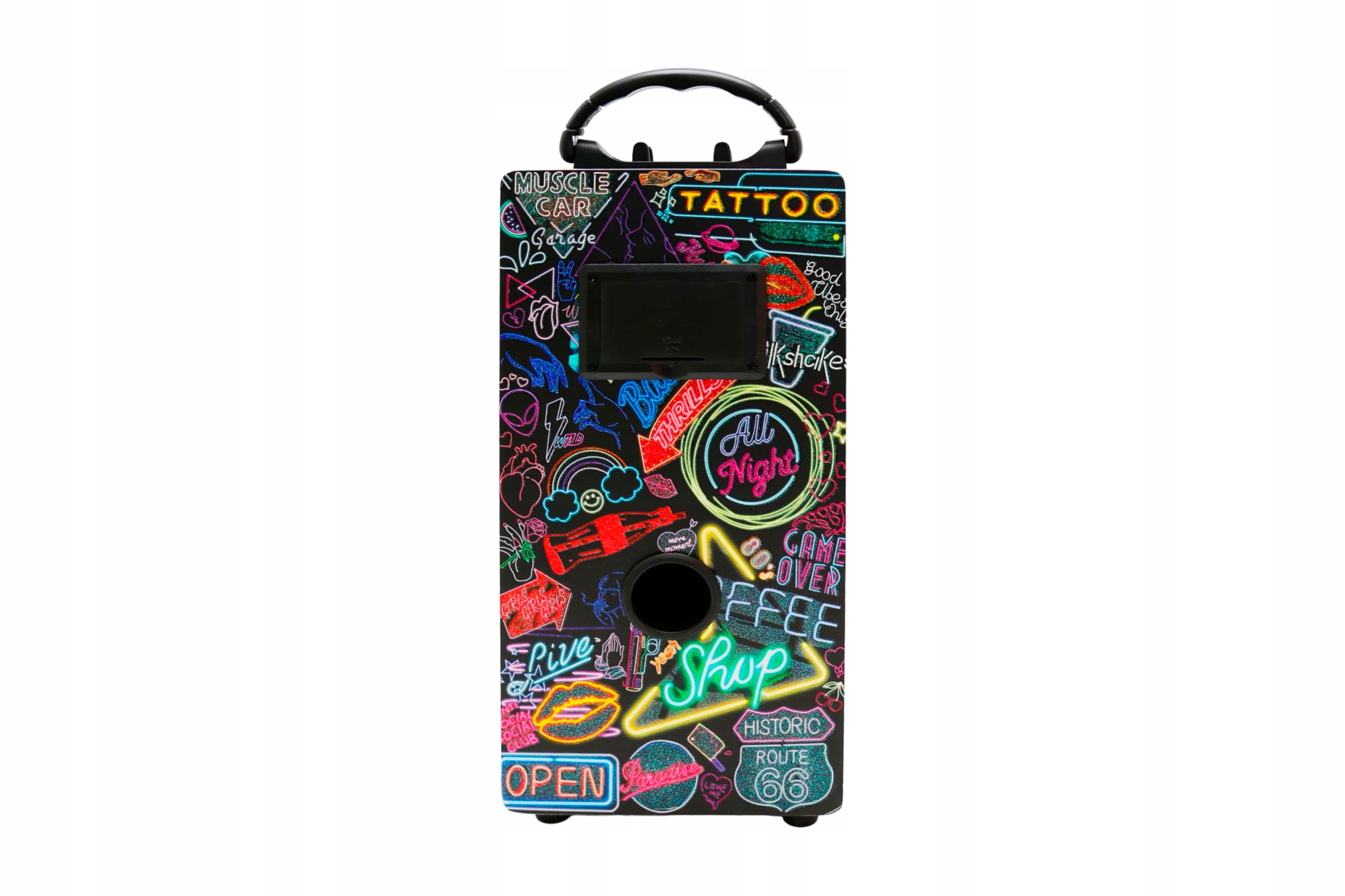 DYNASONIC Karaoke Dla Dzieci Z Mikrofonami Bluetooth USB SD Lampa — miniatura 5